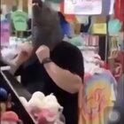 The moment he realizes which way the mask goes