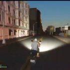 I think he forgot to turn the corner....