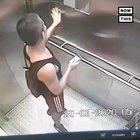 licking his fingers and scratching his genitals before wiping his hands all over an elevator