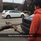 How to open a stuck trunk.