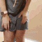 Trying on clothes means taking them off right?