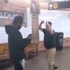 Maybe calling somebody twice your size a racial slur and then throwing half assed lazy punches at them isn't the best idea.