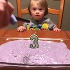 This little girl's reaction to blowing her 3rd birthday candles is life