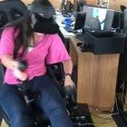 Flying helicopter in VR