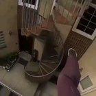 Ethan Swanson taking a shortcut home