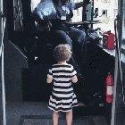 Little girl heard the song on the radio and told the bus driver it was her fav as she was about to disembark... then this happened!