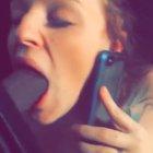 While on the phone with her Mom, at end she says “Alright mommy, I’ll see you tomorrow.”