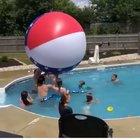 Beach ball vs kid