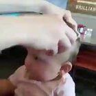 Baby discovers full vision for the first time