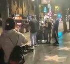 Guy gets DESTROYED by 3 people after pushing girl!.....Deserved or not?