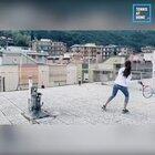 Doing sport during the lockdown, Liguria, Italy