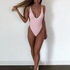 Pink one piece