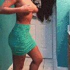 Admiring her own tits 😉