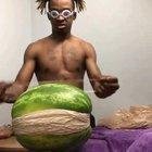 Squirting watermelon.