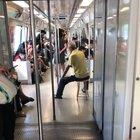 Don’t need a gym to work out. Inside MRT also can.