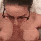 Busting a load on my gf’s glasses (original content)