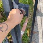 How my friend's family keeps their home safe from invasion (yes, it's also facing the wrong way)