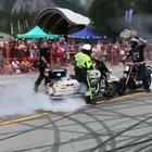 This bike stunt gone wrong.