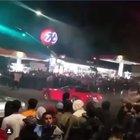 Burn out driver and spectators. All winners .