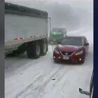 People forget how to drive along I-70 today during snow storm.