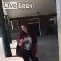 Girl gets leg run over after attempting to stir some shit and jump Marissa