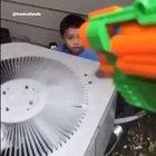 Morgan Freeman, the dad perspective of a Nerf gun fight