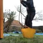 Let me just hoist myself up in this plastic basket.