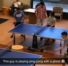 This is some spooky table tennis