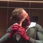 Paul Bettany removing Vision's face