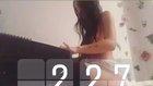 Playing the piano topless