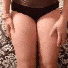 I think panties are best pulled down from this angle