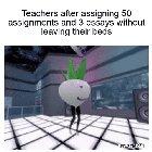 They don't grade it either