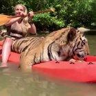 Taking the cat kayaking