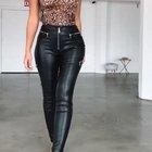 Big booty in leather pants