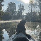 He really enjoys the early morning boat rides