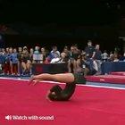 This girl's gymnastic skills