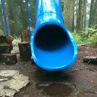 The kid is gonna hate slides for his whole life