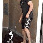 Thats a very tall cat