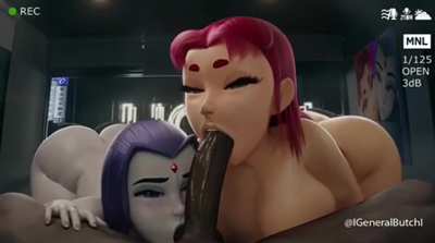 Who gets you harder? (Raven) or (Starfire)?