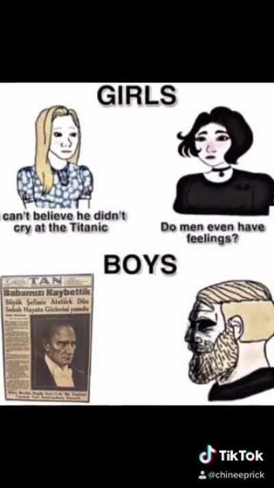 Me and the boys having crying sessions.