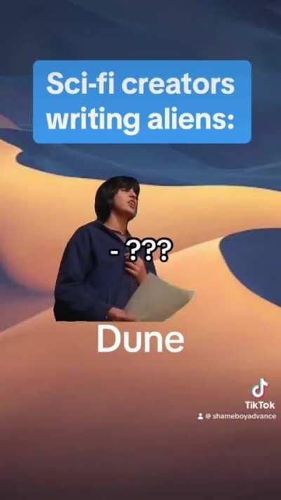 “What if they all just… hate aliens? Write that down.”