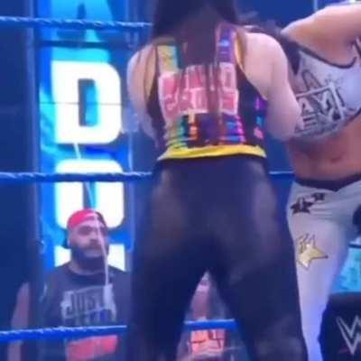 Nikki Cross's big fat ass jiggling
