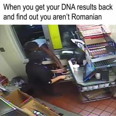 When you found out youre not actually romanian