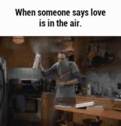 When someone says love is in the air