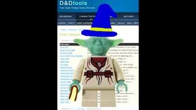 yoda plays 3.5 wizard
