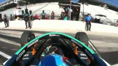 [OT] Fernando Alonso spins in the pitlane during Indy 500 practice