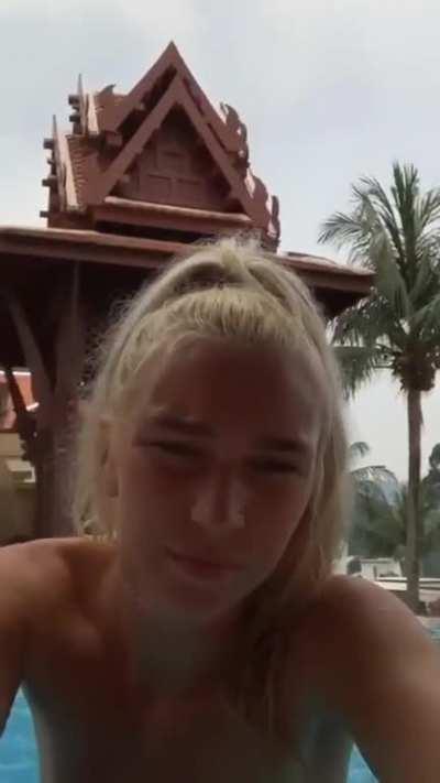 IG Live on the pool part 2