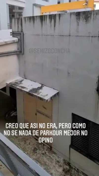 alguien sabe hacer Parkour?