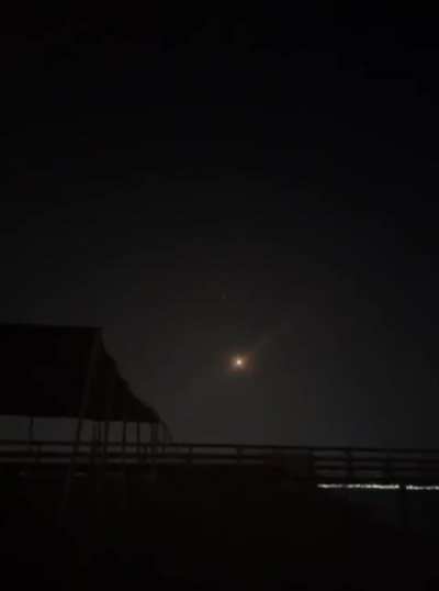 Possible interception of a drone off Eilat.