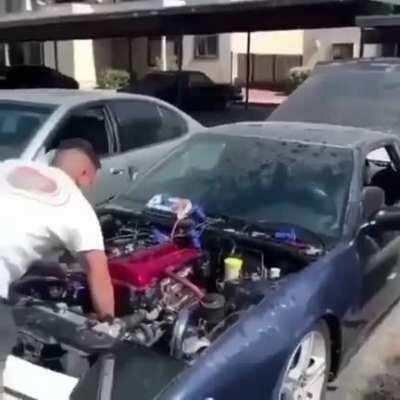 El carro Asuka Evangelion de Rubius en un taller (Cuidado con los sonidos)